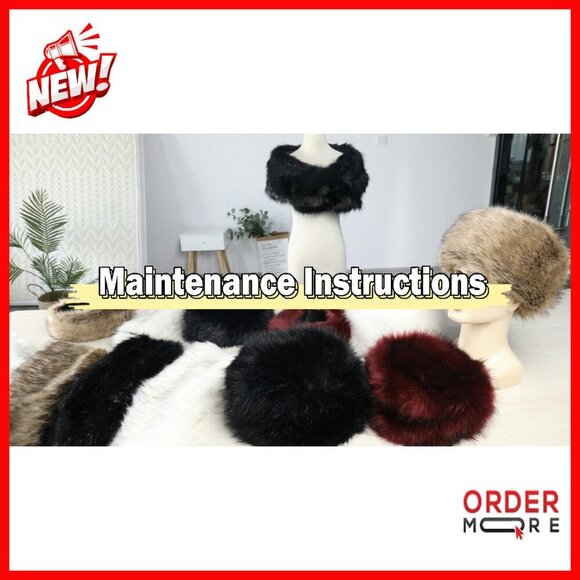 Faux Fur Headband Winter Earwarmer Stretch Adjustable Fleece Lined main image 7